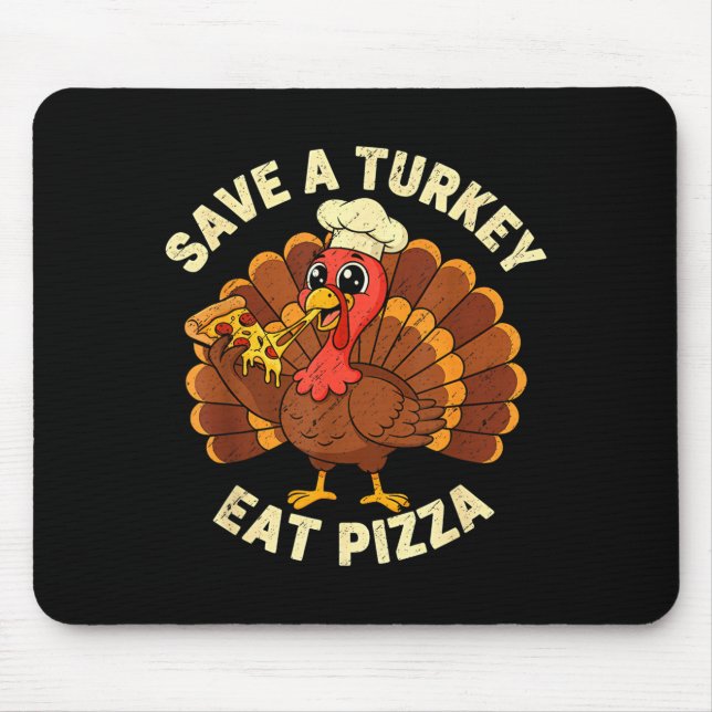 Funny Thanksgiving Save A Turkey Eat Zza Men Women Musmatta (Framsidan)