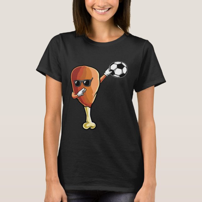Funny Thanksgiving Soccer Team Player Coach Turkey T Shirt (Framsida)