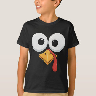 Funny Thanksgiving Turkey Face Matching Family T Shirt