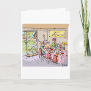 FUNNY THANKSGIVING - TURKIET KIDS HELGKORT