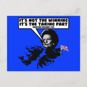 Funny Thatcher Falklands Vykort