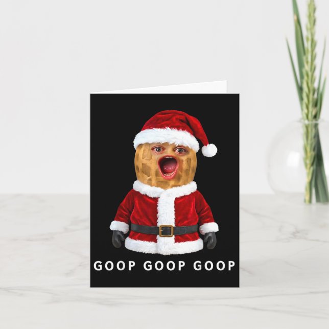 Funny The Burnt Peanut Goop Bungulator Christmas  Kort (Framsida)