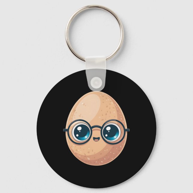 Funny The Good Egg Teacher Halloween Costume Food  Nyckelring (Framsida)