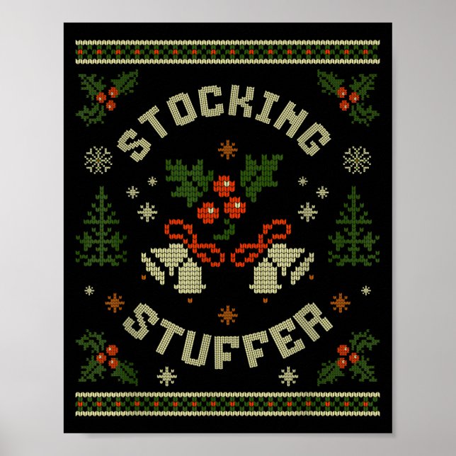Funny The Stocking Stocking Stuffer Matching Coupl Poster (Framsidan)