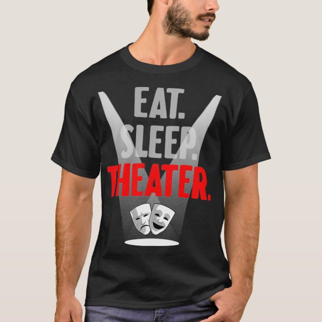Funny Theater Gift Manar Women Actress Drama P T Shirt (Framsida)