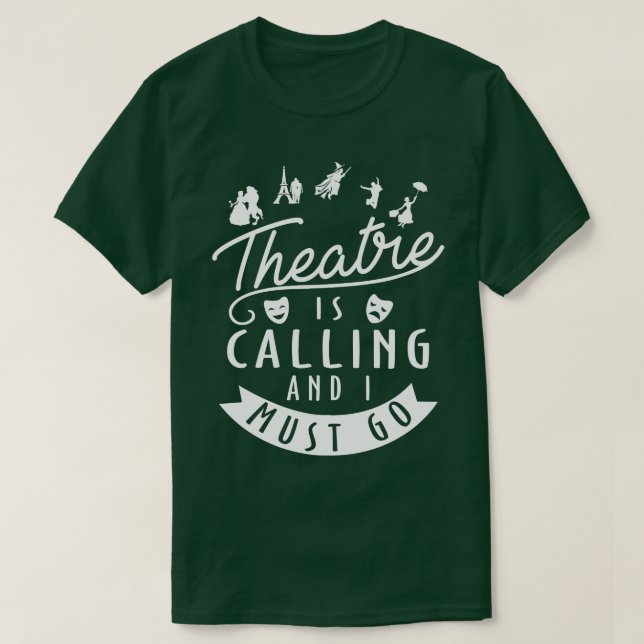 Funny Theater Gift T Shirt (Design framsida)