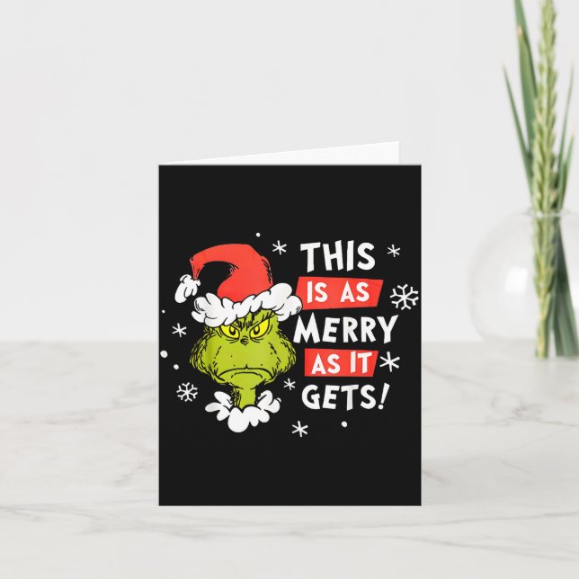 Funny This Is As Merry As It Gets Christmas, Sarca Kort (Framsida)
