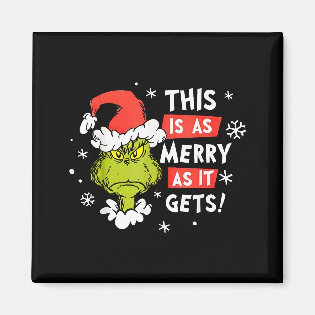 Funny This Is As Merry As It Gets Christmas, Sarca Magnet (Framsidan)