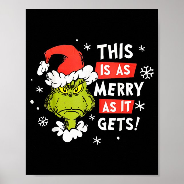 Funny This Is As Merry As It Gets Christmas, Sarca Poster (Framsidan)