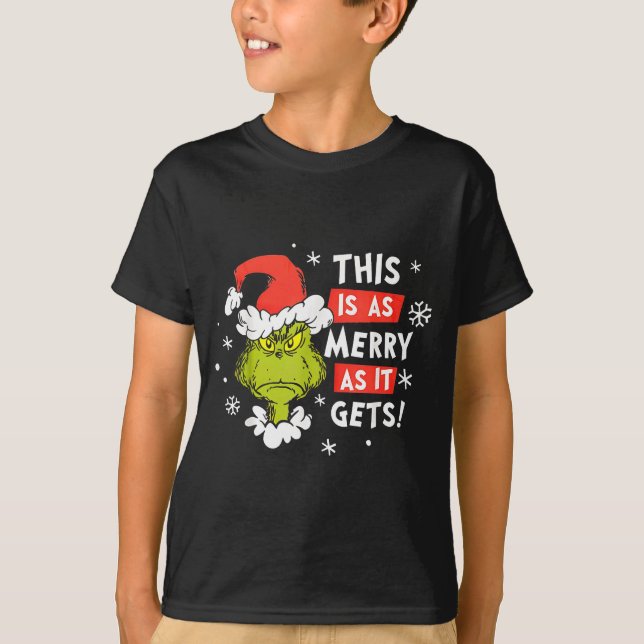 Funny This Is As Merry As It Gets Christmas, Sarca T Shirt (Framsida)