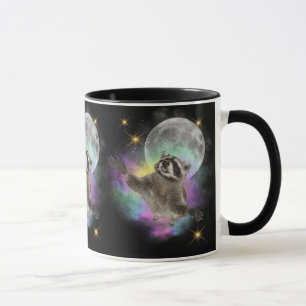 Funny Three Raccoons Mugg