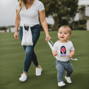 Funny Thuglife Penguin Baby Bra Jersey T-Shirt