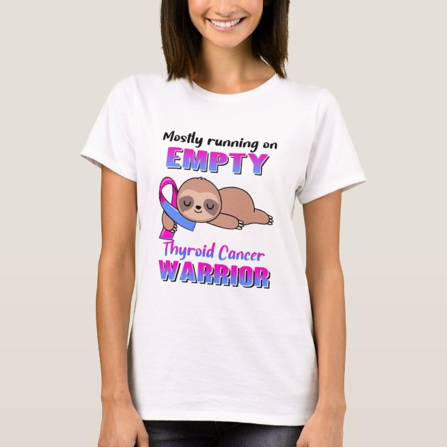 Funny Thyroid Cancer Awareness Gifts T Shirt (Framsida)