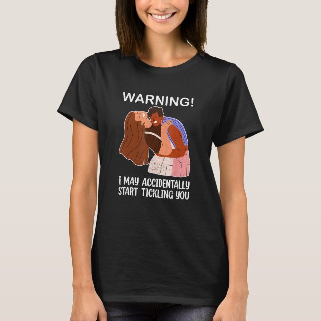 Funny Tickling Camp Tickle Endurance Laughing Coup T Shirt (Framsida)