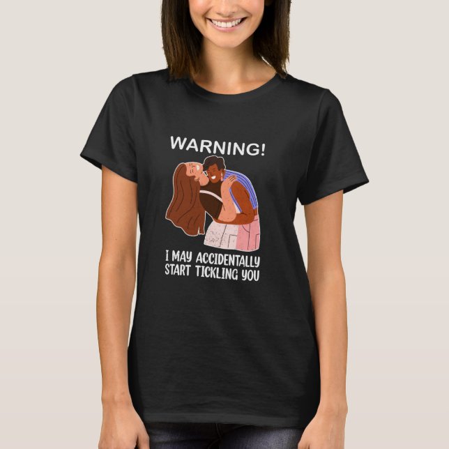 Funny Tickling Camp Tickle Endurance Laughing Coup T Shirt (Framsida)