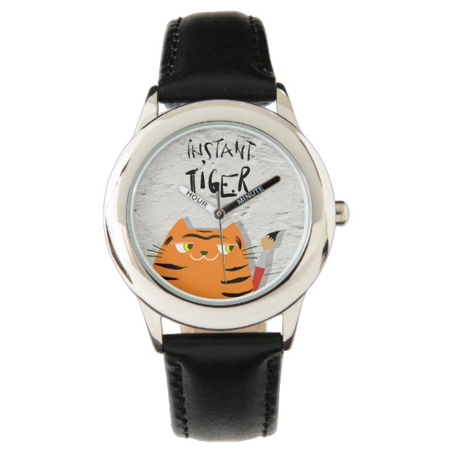 Funny Tiger Ansikte | Cat Watch-för barn Armbandsur (Framsida)