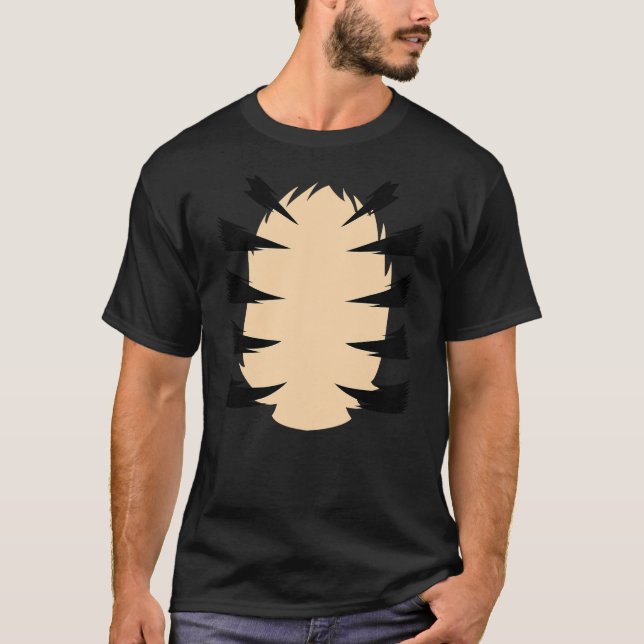 Funny Tiger Halloween Costume T Shirt (Framsida)