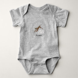 Funny Tiger Illustration Baby, född 2022 namn T Shirt