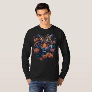 Funny Tiger och Sunglasses T Shirt