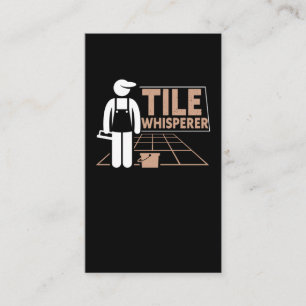 Funny Tiler Far Crateur Tile Humor Visitkort