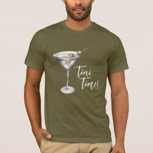 Funny 'Tini Time Martini Cocktail' T Shirt