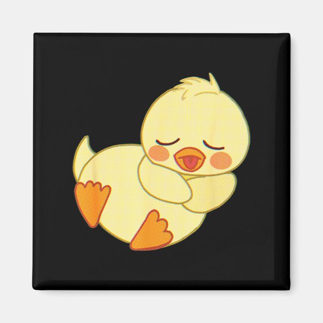 Funny Tired As Duck I Love Cute Ducklings Quote Gi Magnet (Framsidan)