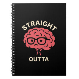 Funny Tired Brain - Student & Kontors humor Anteckningsbok