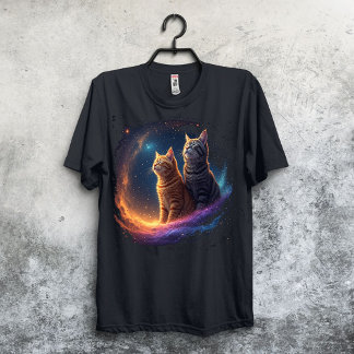 Funny Titanic Cats in Space Galaxy Movie Parody  T Shirt