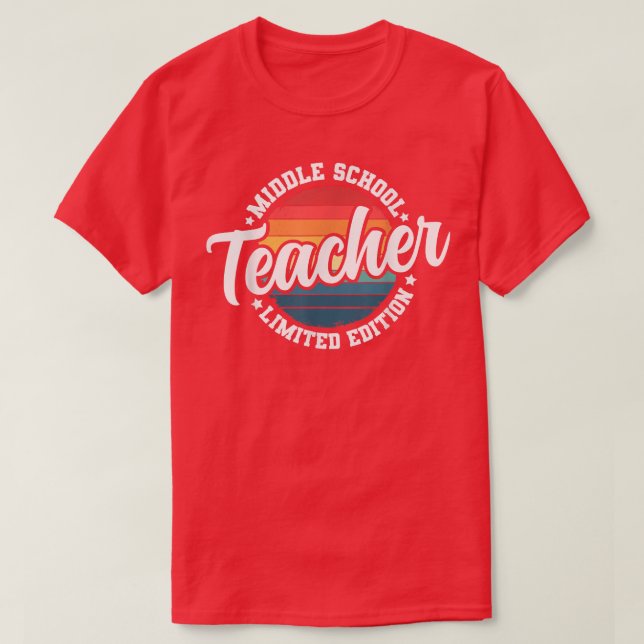 Funny Title Profession Middle School Teacher  T Shirt (Design framsida)