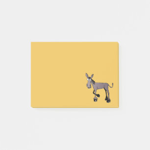 Funny Tittar Big Eyed Donkey Post-it Block