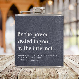 Funny tjänsteman Frieri Marry Us Fickplunta