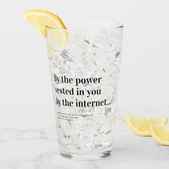 Funny tjänsteman Frieri Marry Us Glaskopp (Framsida Ice)