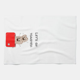 Funny Toast-design Kökshandduk