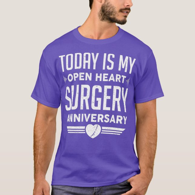 Funny Today Is My Open Heart Surgery Bypass Gift T Shirt (Framsida)