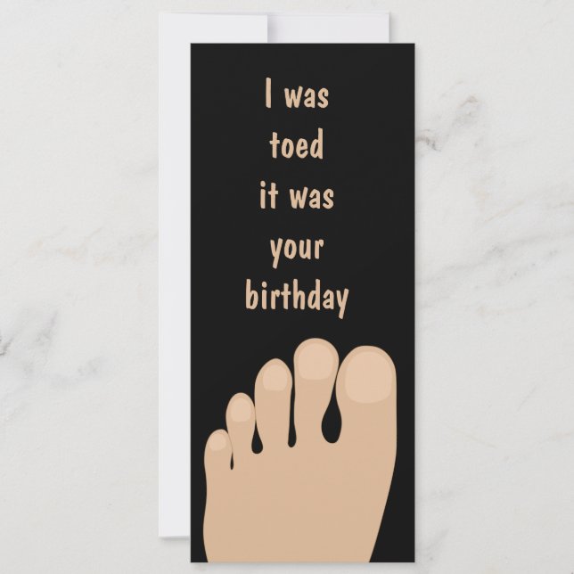 Funny Toed Birthday Feet (Framsida)
