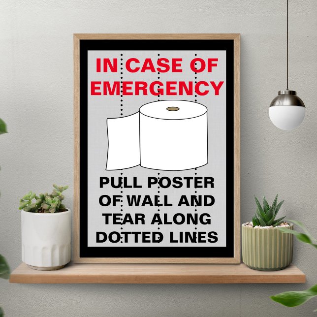 Funny Toilet Papper Bathroom Poster (Skapare uppladdad)