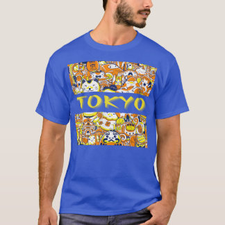 Funny Tokyo Japan Cute Kawaii Japansk anime Cat S T Shirt