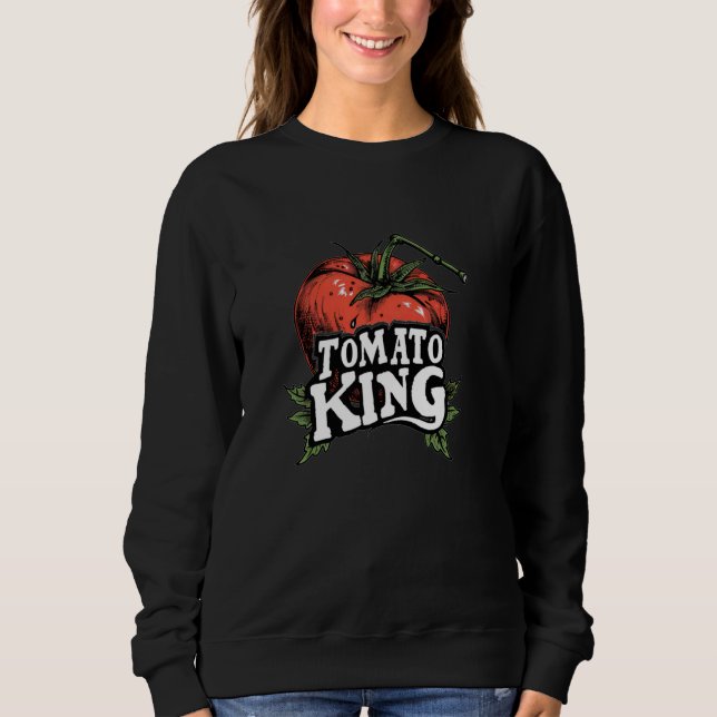 Funny Tomato Tal för Kung och Tomater T Shirt (Framsida)