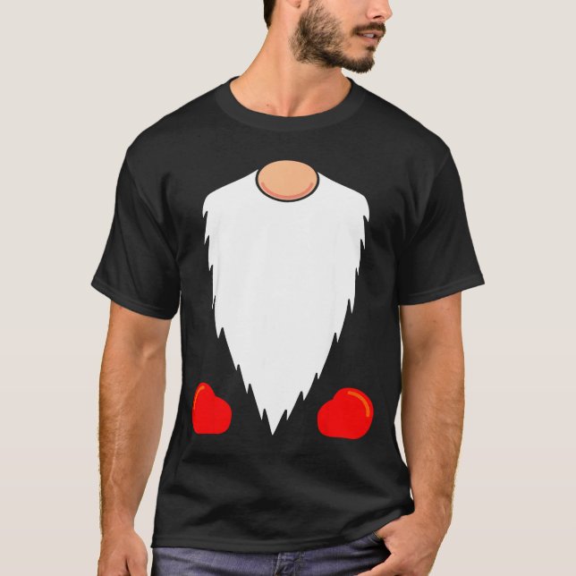 Funny Tomte Swedish Gnome Beard Christmas Yule Nis T Shirt (Framsida)