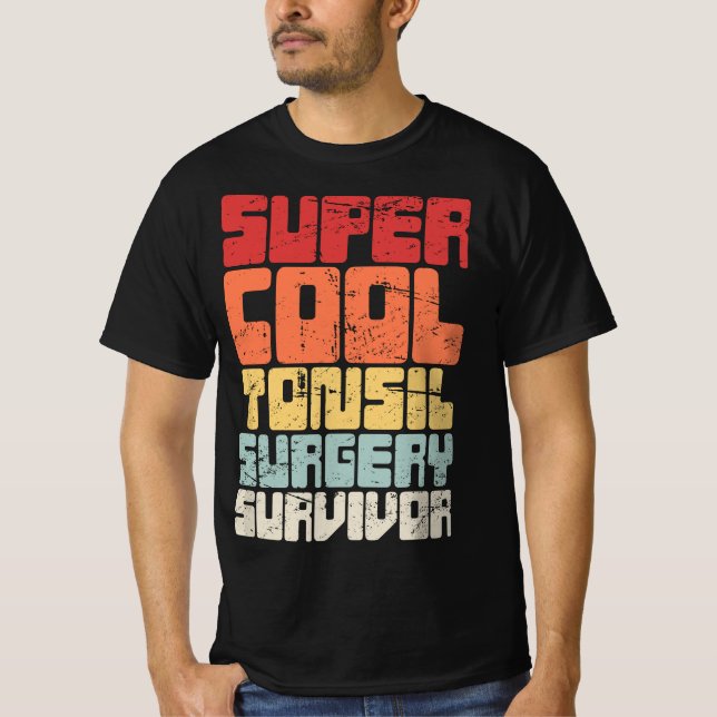 Funny Tonsil Removal Present - Retro Tonsil Surger T Shirt (Framsida)