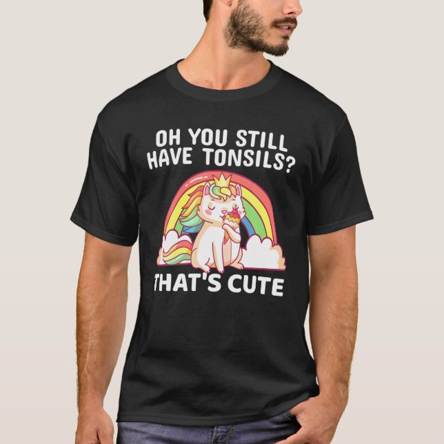 Funny Tonsil Removal Surgery Recovery Gift Tonsill T Shirt (Framsida)