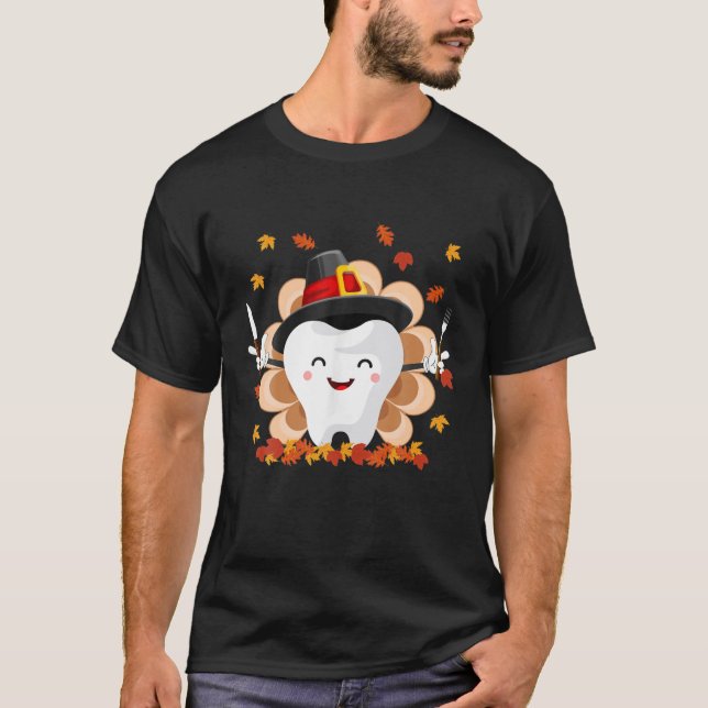 Funny Tooth Teeth Dentist Dental Hygiene Turkiet T Shirt (Framsida)