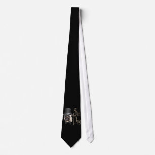 Funny Top hat Monocle Herr Pug Hund Slips