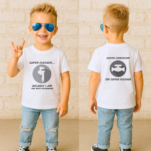 Funny Toppen Flusher Baby Plumber T Shirt