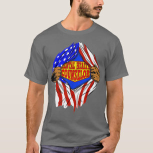 Funny Toppen Mental Health Counselor Hero Job T Shirt
