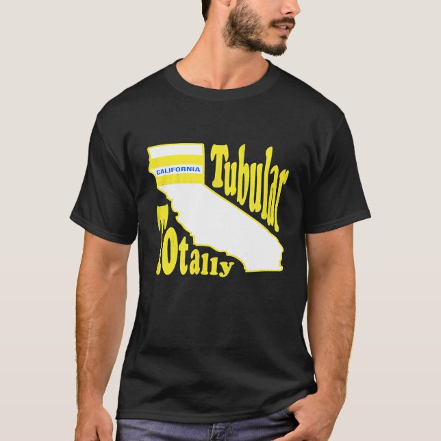 Funny Totally Tubular California Retro Tube Sock T Shirt (Framsida)