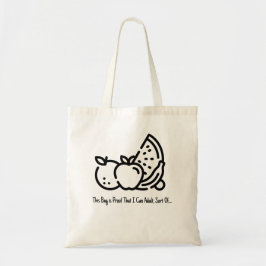 Funny Tote Bag for Daily Errands - återanvändbar Tygkasse