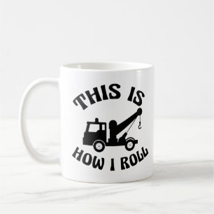 Funny Tow Lastbil-drivrutin Så här rullar jag Kaffemugg