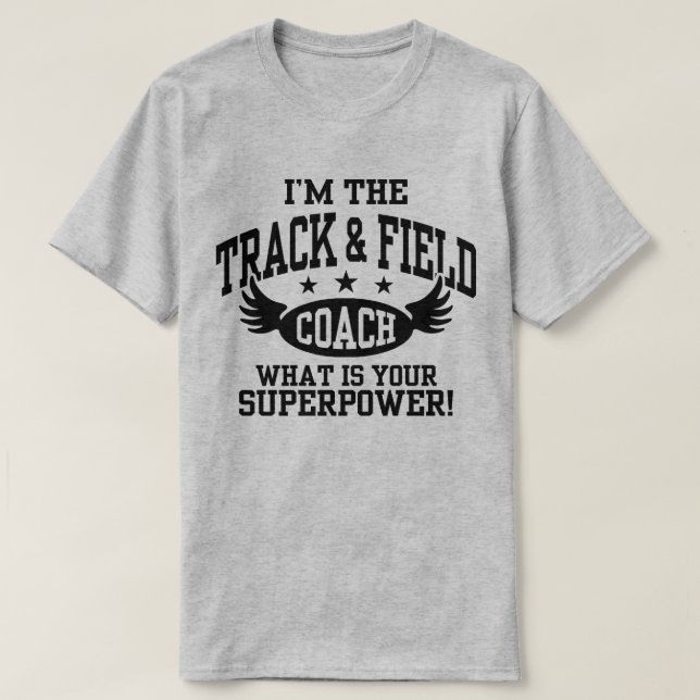 Funny Track och Fält Coach T-shirt (Design framsida)