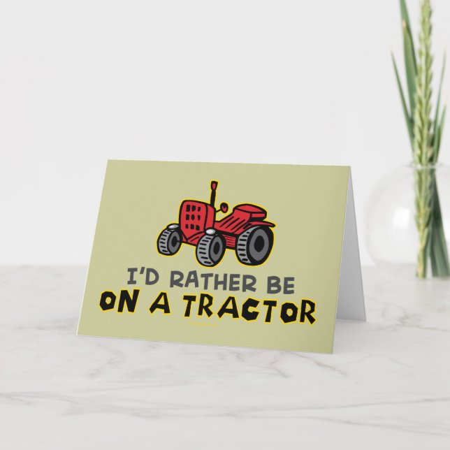 Funny Tractor Kort (Framsida)